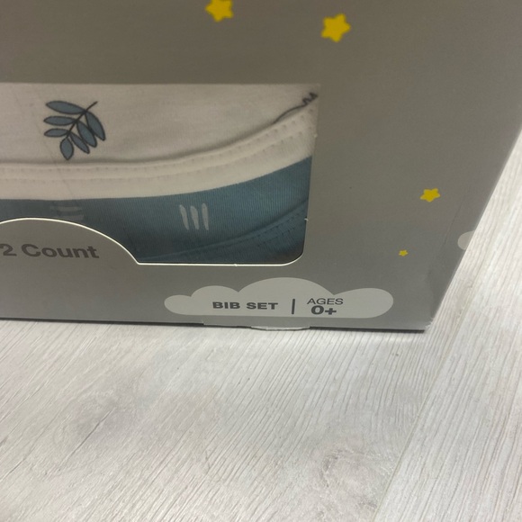 Baby Bib Set - Blue and White - Picture 3 of 8